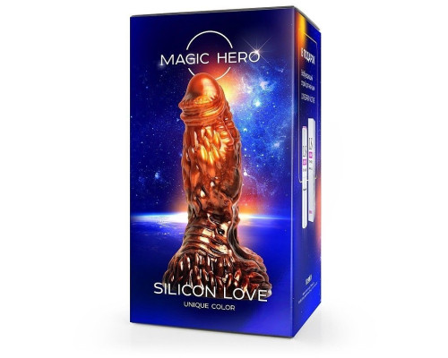 Фантазийный фаллоимитатор цвета бронзы - 22 см.