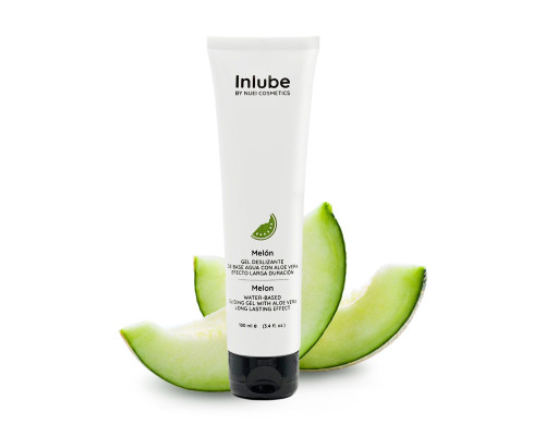 Лубрикант на водной основе Nuei Inlube с алоэ вера и ароматом дыни - 100 мл.