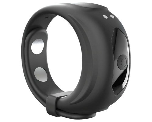 Черное эрекционное виброкольцо Fit Vibe Ring