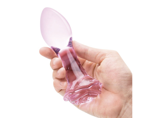 Набор из 3 стеклянных анальных пробок Rosebud Butt Plug Set