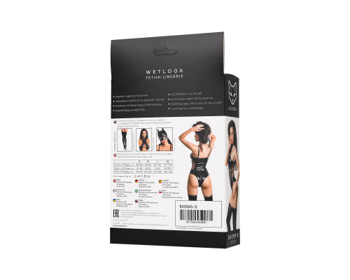 Боди Glossy Sherrie из wetlook-материала