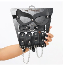 Соблазнительный кожаный набор БДСМ