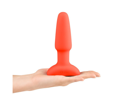 Оранжевая анальная пробка с эффектом римминга Rimming Plug - 15 см.