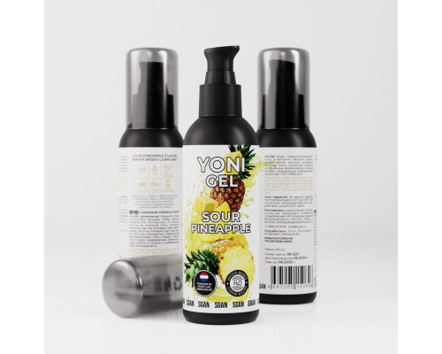 Лубрикант для орального секса SGAN со вкусом кислого ананаса - 100 мл.