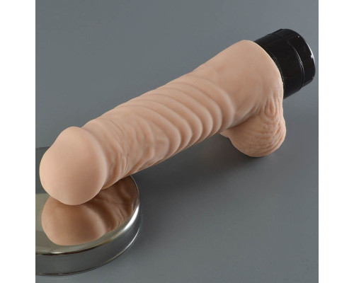 Телесный многоскоростной вибратор Iggy - 16 см.