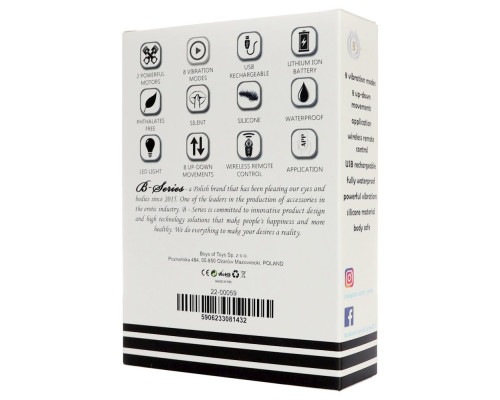 Черный L-образный вибромассажер простаты с пультом ДУ