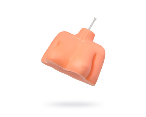 Оранжевая сувенирная свеча «Женский силуэт»