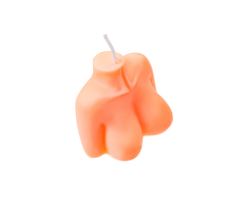 Оранжевая сувенирная свеча «Женский силуэт»