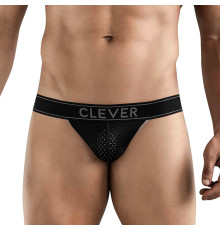 Черные перфорированные трусы-джоки Clever Ambar Jockstrap