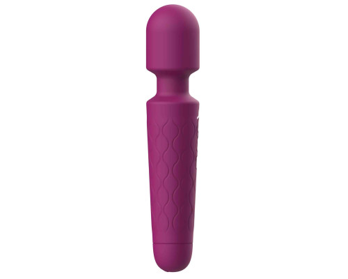 Сливовый жезловый вибромассажер Dreaming Wand - 20 см.