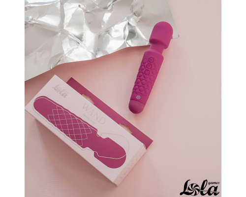 Сливовый жезловый вибромассажер Dreaming Wand - 20 см.