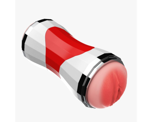 Двусторонний мастурбатор в колбе Power Grip Cup - вагина и ротик