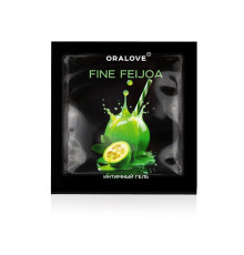 Саше съедобной оральной смазки OraLove с ароматом фейхоа - 3 гр.