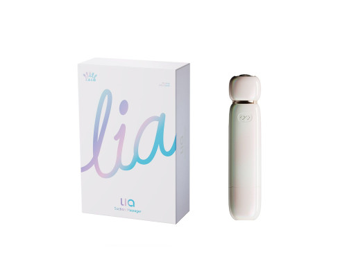Бежевый вакуумный стимулятор клитора Lia