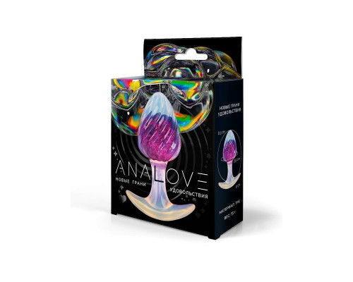 Лиловая анальная пробка - 9 см.