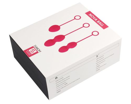 Набор розовых вагинальных шариков Nova Ball со смещенным центром тяжести