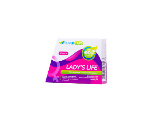 Возбуждающие капсулы Ladys Life - 14 капсул (0,35 гр.)