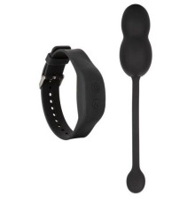 Черные вагинальные виброшарики с браслетом-пультом Wristband Remote Ultra-Soft Kegel System