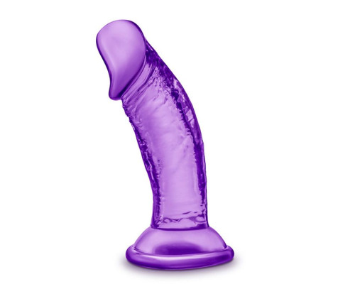 Фиолетовый фаллоимитатор на присоске SWEET N SMALL 4INCH DILDO - 11,4 см.