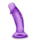 Фиолетовый фаллоимитатор на присоске SWEET N SMALL 4INCH DILDO - 11,4 см.