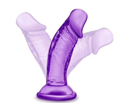 Фиолетовый фаллоимитатор на присоске SWEET N SMALL 4INCH DILDO - 11,4 см.