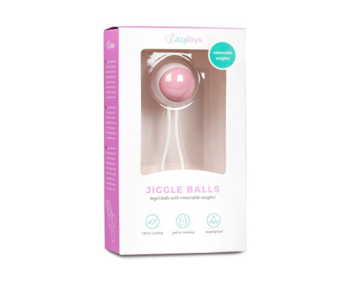 Вагинальный шарик Jiggle Balls с петлёй