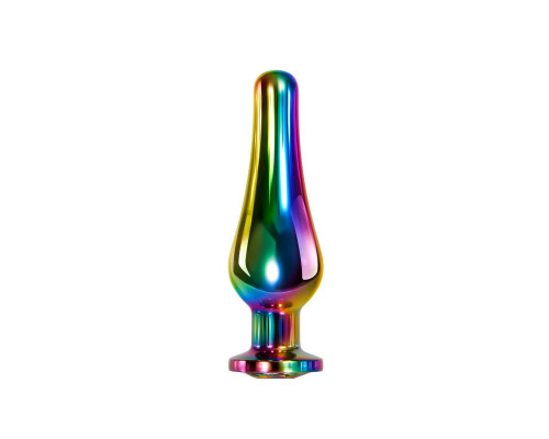 Радужная металлическая пробка Rainbow Metal Plug Medium - 11,1 см.