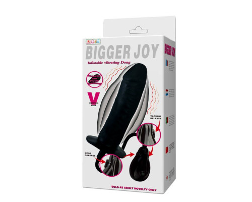 Расширяющийся вибратор Bigger Joy - 15,5 см.