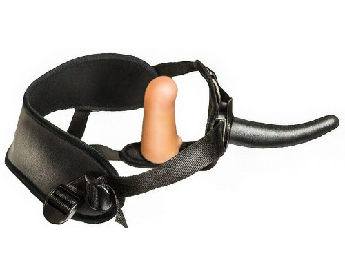 Женский страпон с вагинальной пробкой Woman Strap - 12 см.
