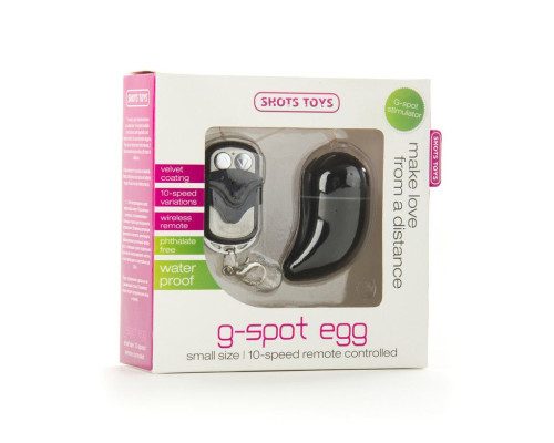 Чёрное виброяйцо G-spot Egg Small