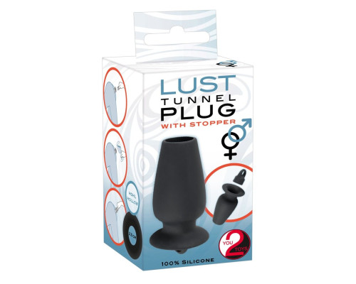 Пробка-туннель с заглушкой Lust Tunnel Plug with Stopper