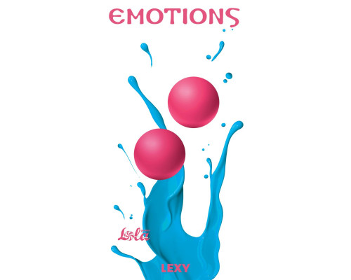 ярко-розовые вагинальные шарики без сцепки Emotions Lexy Large