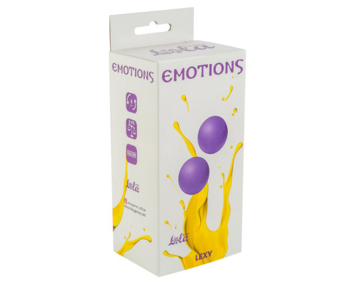 Фиолетовые вагинальные шарики без сцепки Emotions Lexy Large