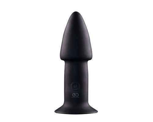 Черный анальный вибратор 5INCH RECHARGEABLE BUTTPLUG - 12,7 см.