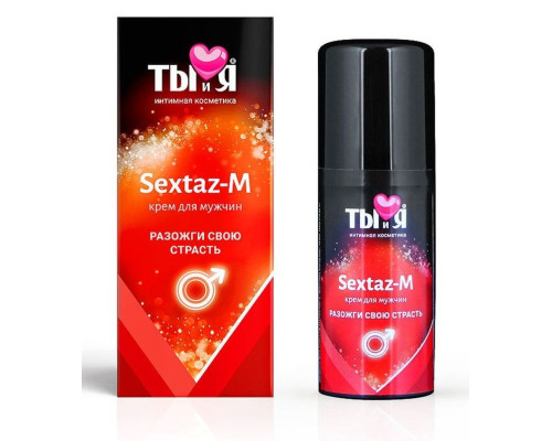 Крем Sextaz-m с возбуждающим эффектом для мужчин - 20 гр.