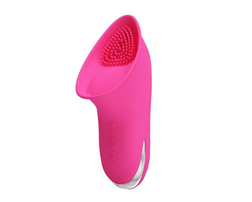 Розовый клиторальный вакуумный вибромассажер Isaac