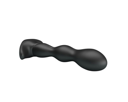 Черный анальный стимулятор простаты с вибрацией Special Anal Massager - 14,5 см.