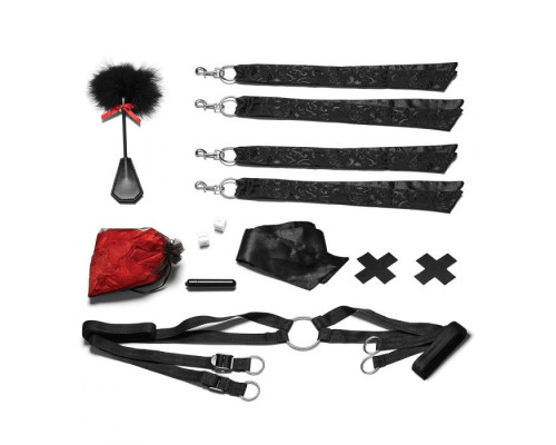 Романтический набор для БДСМ-игр с лепестками роз