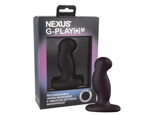 Черный анальный вибростимулятор Nexus G-Play+ M
