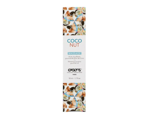 Разогревающее массажное масло с ароматом кокоса Gourmet Coconut - 50 мл.