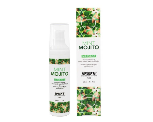 Разогревающее массажное масло с ароматом мохито Gourmet Mint Mojito - 50 мл.