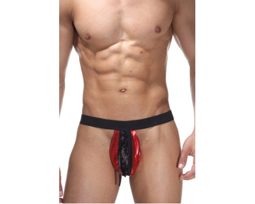 Мужские трусы-стринги с пикантной шнуровкой
