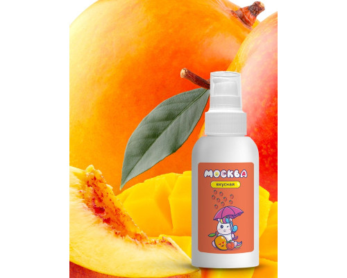 Универсальная смазка с ароматом персика и манго  Москва Вкусная  - 100 мл.