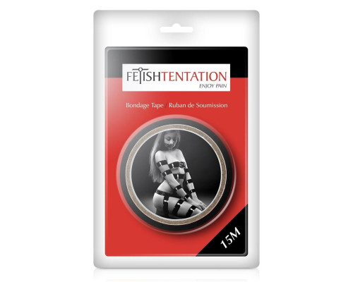 Черный скотч для фиксации - 15 м.