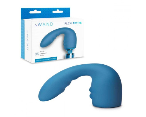 Синяя насадка Flexi для вибратора Le Wand Petite