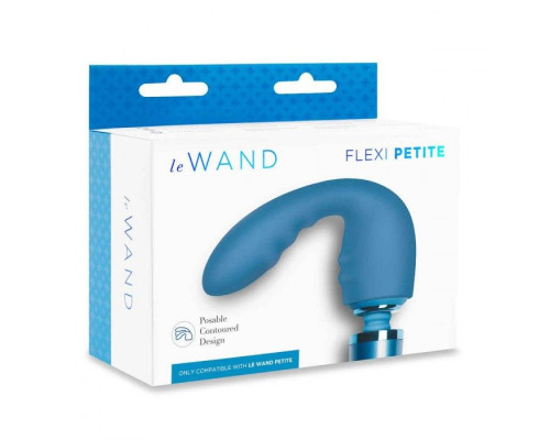 Синяя насадка Flexi для вибратора Le Wand Petite