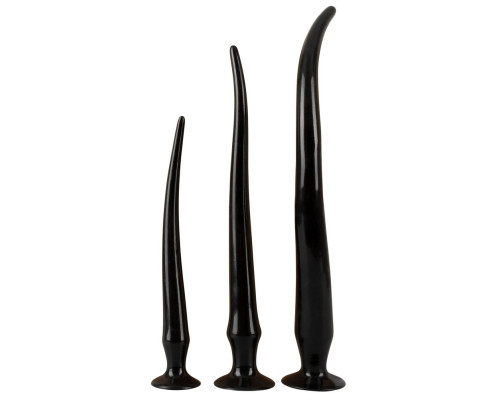 Набор из 3 длинных анальных пробок Super Long Flexible Butt Plug Set