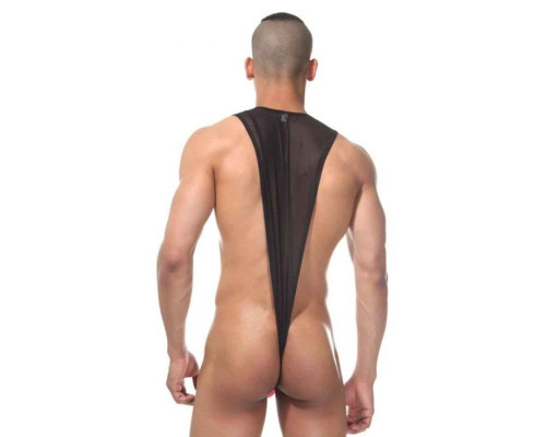 Мужское боди с контрастным гульфиком