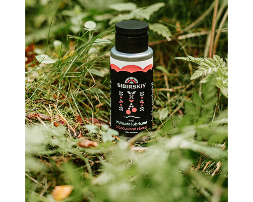 Анальный лубрикант на водной основе SIBIRSKIY с ароматом вишни и табака - 100 мл.