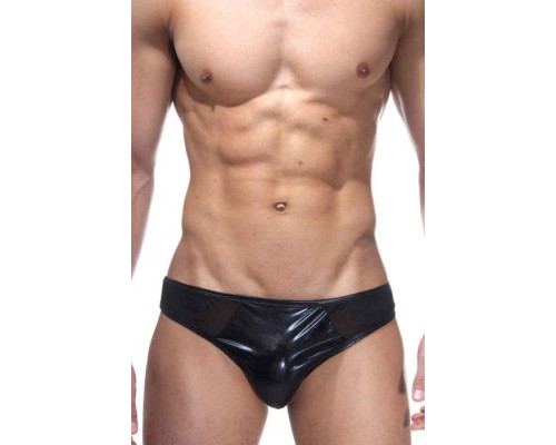 Низкие трусы-слипы из блестящей ткани